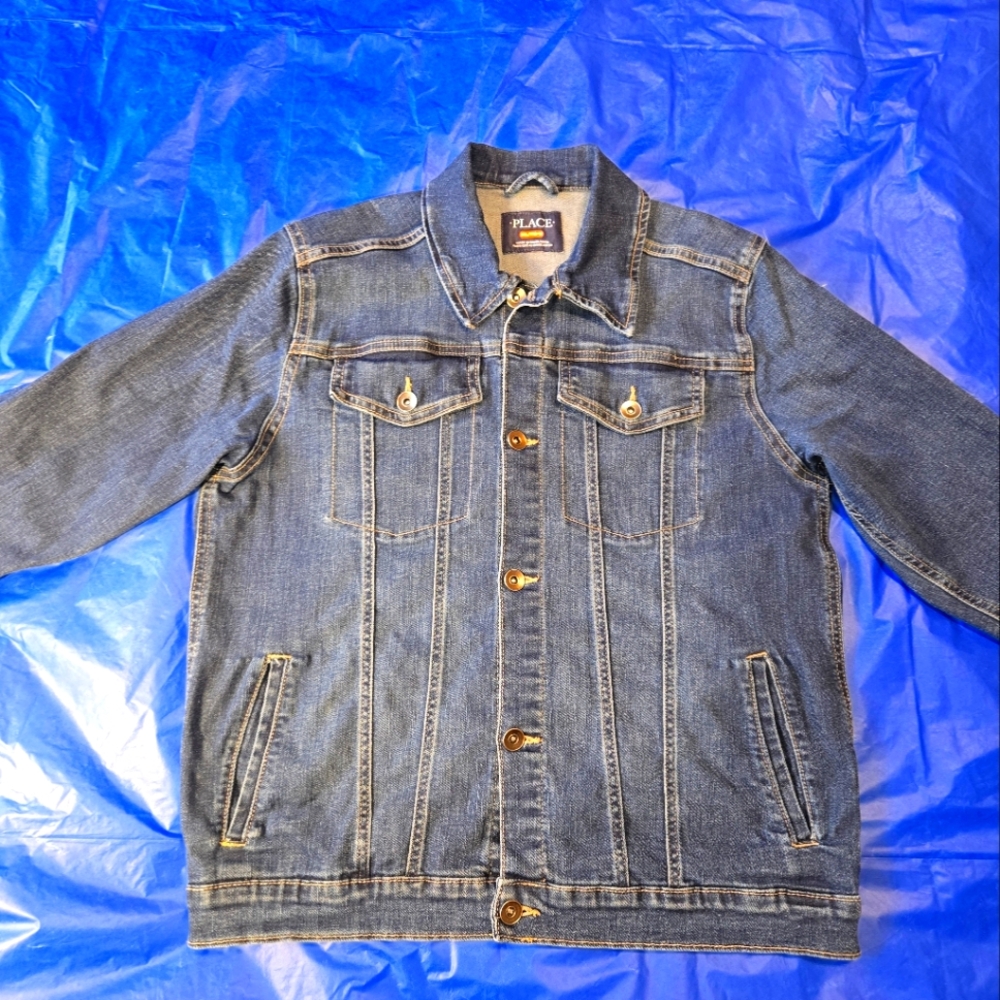 The Children's Place Jean Jacket. Blue Denim. Girls Size XXL (16)